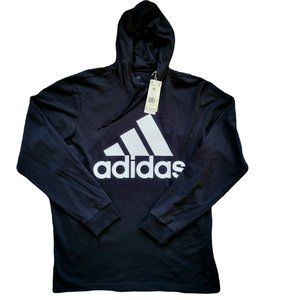 Adidas Lightweight Black Hooded Sweatshirt Men's Size XL